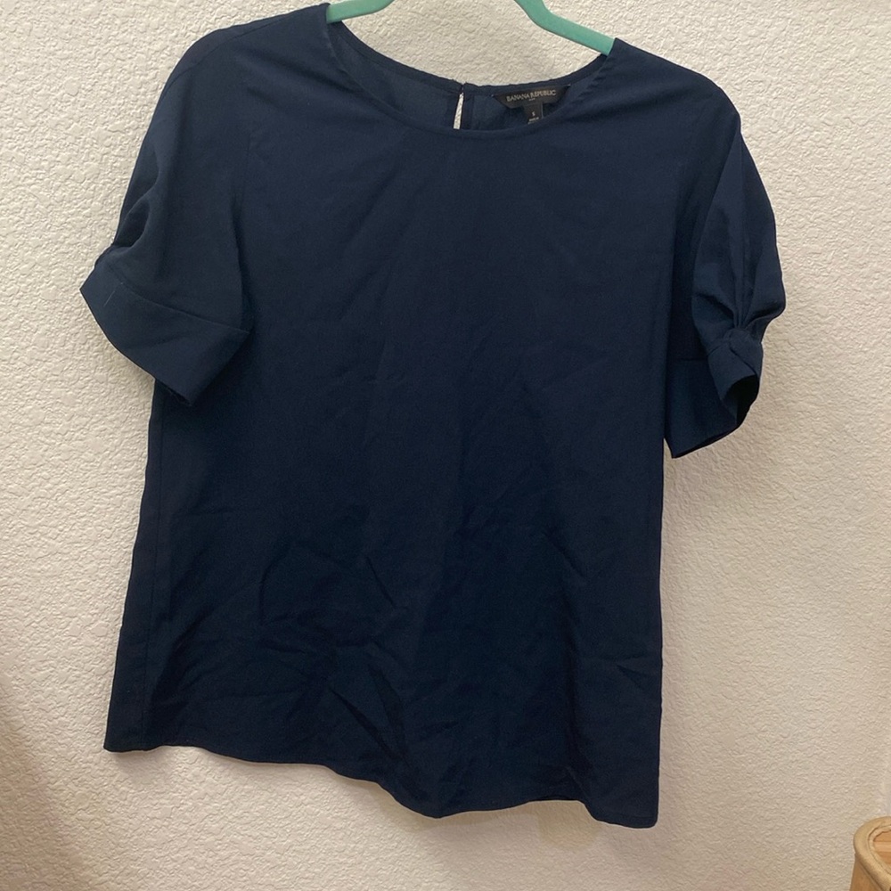 Banana Republic navy blouse, small